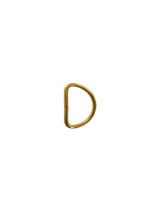 Anel em D 16 mm - Ouro