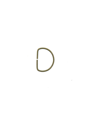 Anel em D 16 mm - Bronze