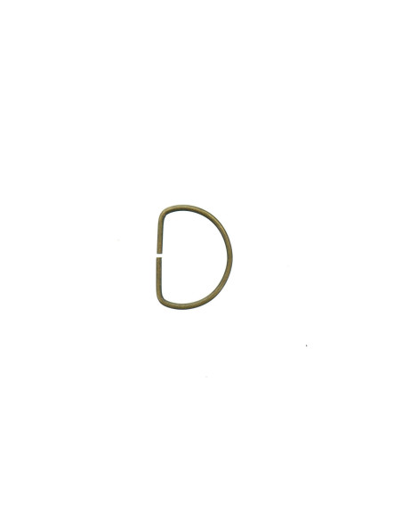 Anel em D 16 mm - Bronze