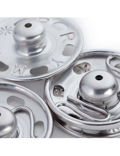 Botões de pressão para costurar 30 mm - Prata 2