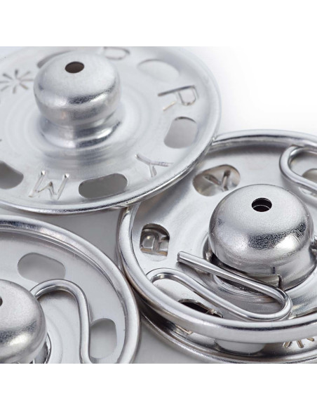 Botões de pressão para costurar 30 mm - Prata
