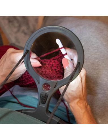 Lupa de luxo ajustável mãos livres com cordão Carson Optical