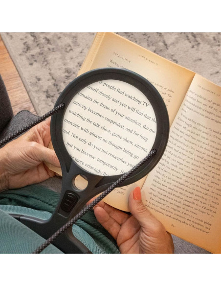 Lupa de luxo ajustável mãos livres com cordão Carson Optical