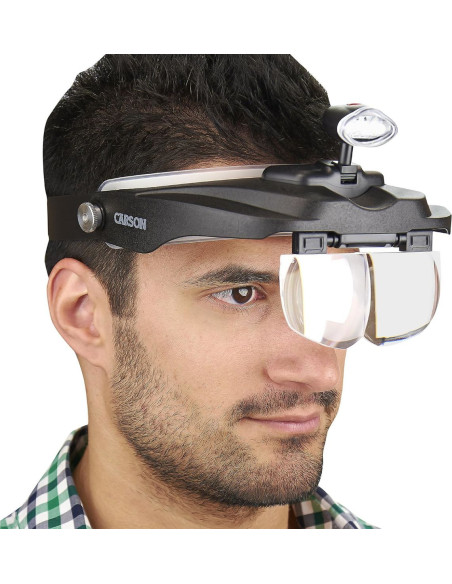 Lupa de cabeça Magnivisor Deluxe Carson Optical