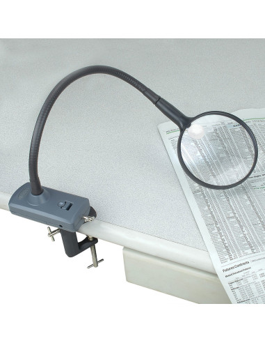 Lupa com braço flexível iluminado MagniFlex Carson Optical