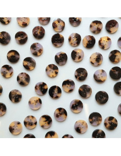 Pacote de 15 botões em biorresina 15 mm 4 furos - Beguiled 2