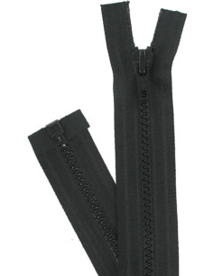 Fecho de correr separável sintético - Preto