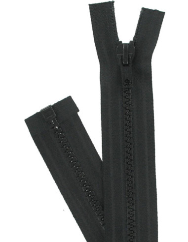 Fecho de correr separável sintético - Preto