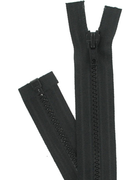 Fecho de correr separável sintético - Preto