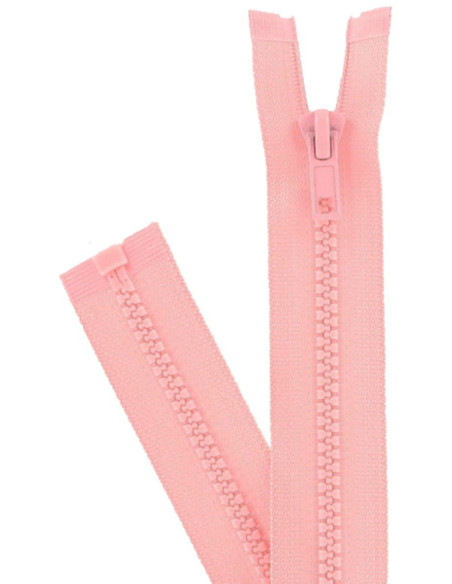 Fecho de correr separável sintético - Rosa