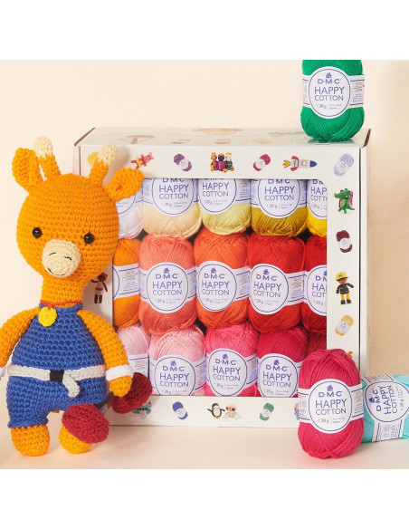 Caixa com 30 novelos Happy Cotton DMC