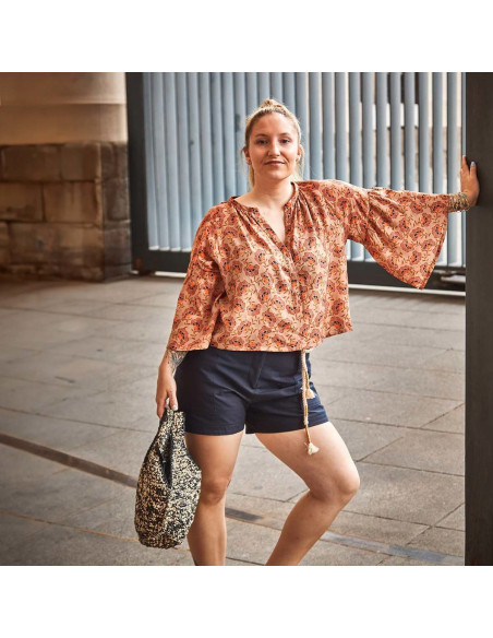 Molde de blusa ou vestido Okinawa - Ikatee