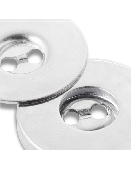 Conjunto de 3 botões magnéticos para costurar - Prata