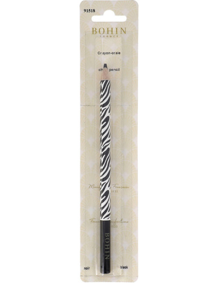 Giz de cera Zebra Bohin - Preto