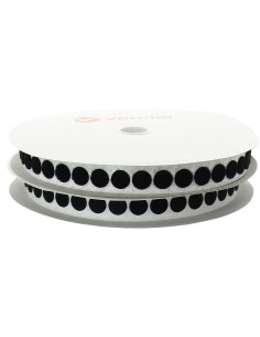 Pastilhas VELCRO® Brand pretas - Rolo de 25 m - Ø 19 mm