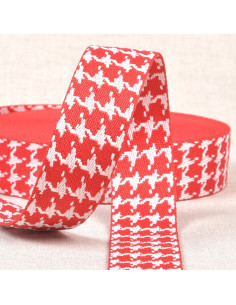 Cinta pied-de-poule - Vermelho