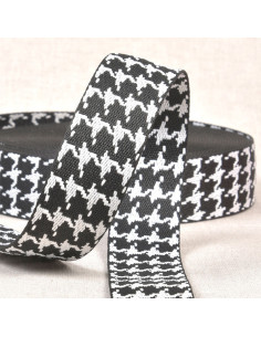 Correia pied-de-poule - Preto