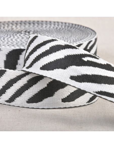 Correia para animais - Zebra branca e preta