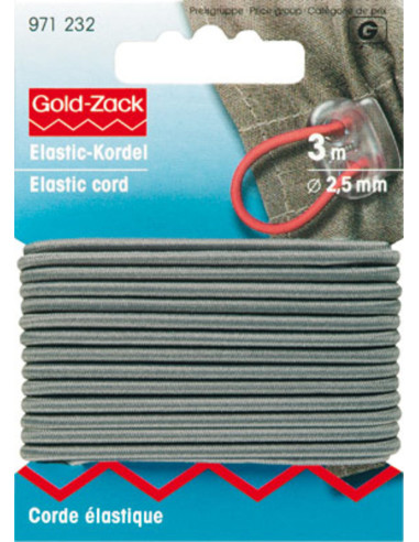 Corda elástica cinza