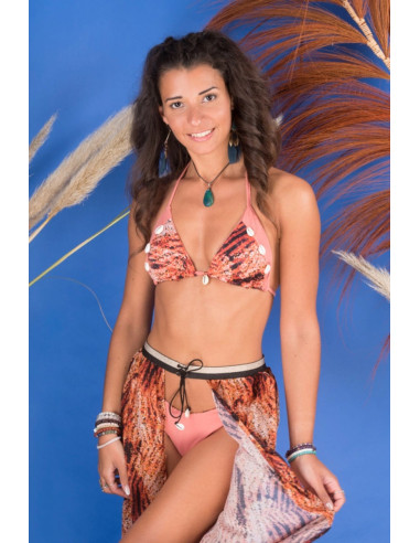 Tecido lycra maiô - Zebra ocre