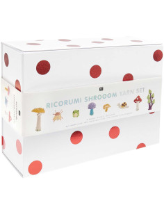 Caixa com 35 novelos de algodão Ricorumi - Shrooom