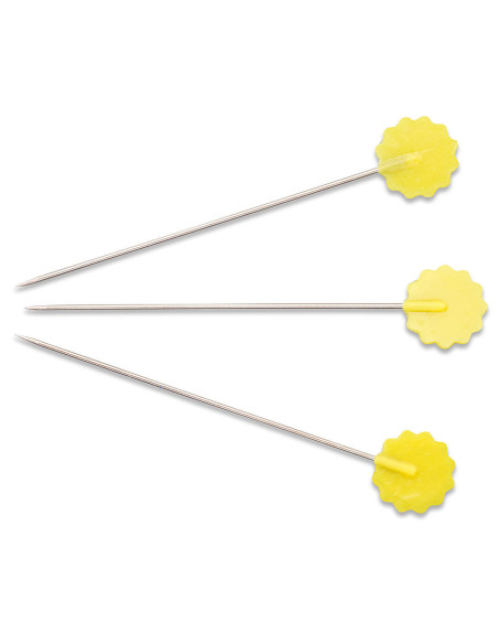 Alfinetes de quilting com cabeça de flor