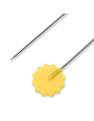Alfinetes de quilting com cabeça de flor