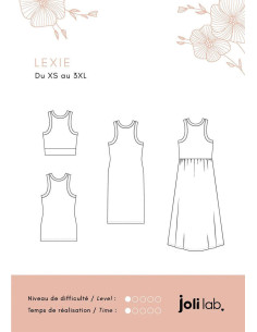 Molde de vestido Lexie - Joli Lab 2