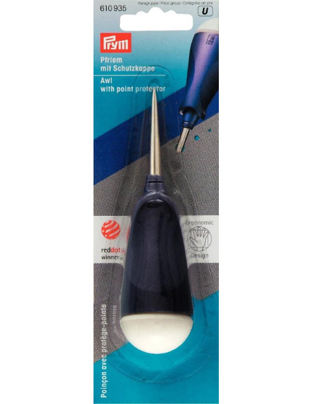 Punção com protetor de ponta ergonômico