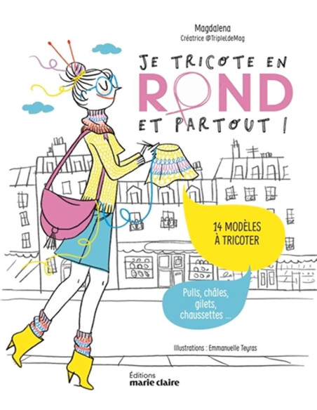 Livro eu tricoto em redondo e em todo lugar