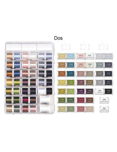 Mala de fios de bordar Deluxe Rayon 200 m Madeira