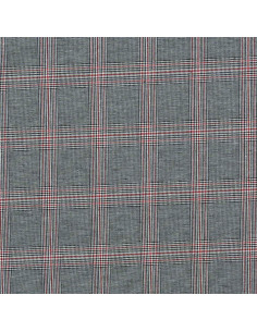 Tecidos tartan escoceses na moda - Preto e vermelho 2