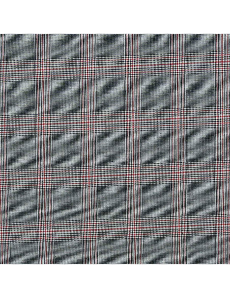 Tecidos tartan escoceses na moda - Preto e vermelho