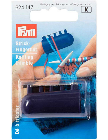 Dedal de tricô com 4 guias de fio