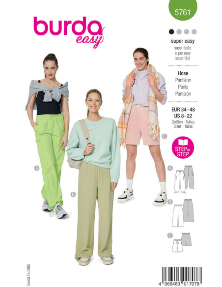 Molde de calça - Burda 5761