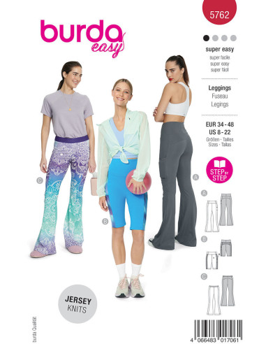 Molde de leggings - Burda 5762