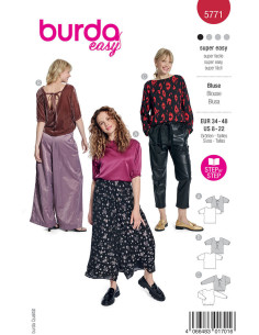 Molde de blusa - Burda 5771