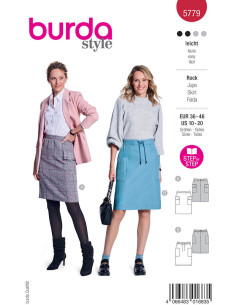 Molde de saia - Burda 5779