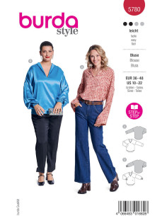 Molde de blusa - Burda 5780