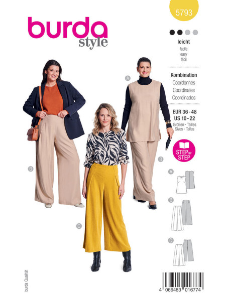 Molde de conjunto - Burda 5793