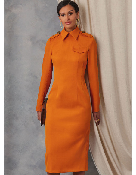 Molde de vestido - Vogue 2045
