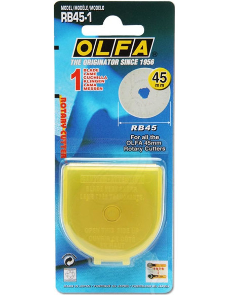 1 lâmina de reposição para cortador Olfa - 45 mm