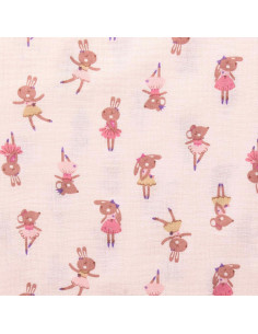 Tecido gaze dupla estampado - Fifi morganite 2