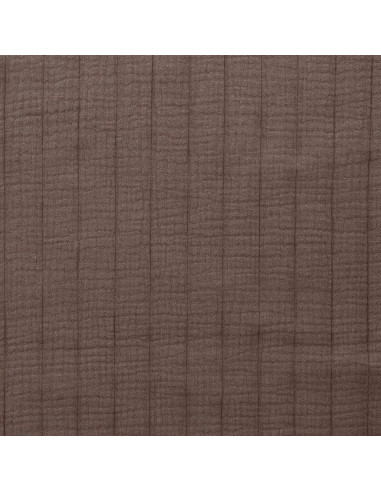 Tecido de algodão acolchoado - Castanho taupe