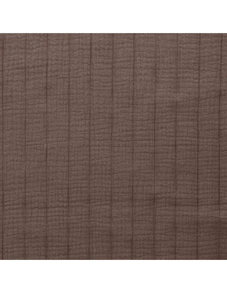 Tecido de algodão acolchoado - Castanho taupe