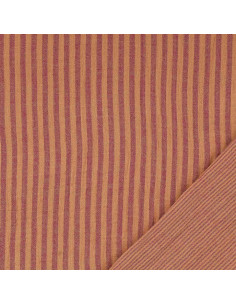 Tecido gaze dupla frisada listras - Cassonade e Dahlia