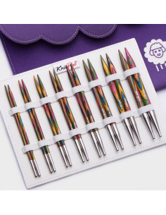 Conjunto de agulhas de tricô circulares KnitPro Deluxe Symfonie Wood 2