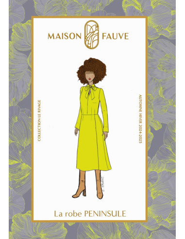 Padrão de vestido Peninsule - Maison Fauve