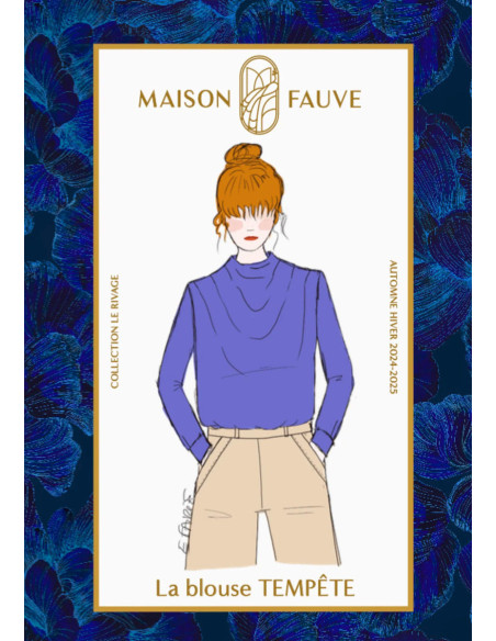 Padrão de blusa Tempête - Maison Fauve