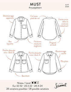 Padrão de camisa Must - Atelier Scämmit 2